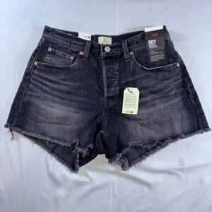 Levi's 501 Curve Shorts Faded Black Wash Women's Size 30 Premium New